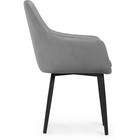 Стул на металлокаркасе Райнер MR -11 металл/велюр, черный/серый 57x57x86 см 10509994