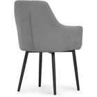 Стул на металлокаркасе Райнер MR -11 металл/велюр, черный/серый 57x57x86 см 10509994