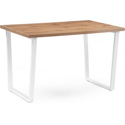 Стол деревянный Лота Лофт металл, дуб вотан/белый 75x120x75 см