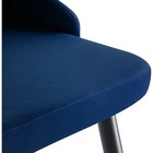 Стул на металлокаркасе Нараян velutto 26 металл/велюр, черный/синий 47x54x98 см 10510781