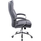 Кресло для руководителя Herd металл/велюр, хром/темно-серый 68x73x117 см 10510882