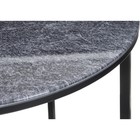 Журнальный стол Волопас металл, серый мрамор/черный 48x48x60 см 10510958