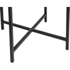 Журнальный стол Волопас металл, серый мрамор/черный 48x48x60 см 10510958