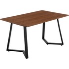 Обеденный стол Kont металл, черный 80x120x75 см - Фото 1