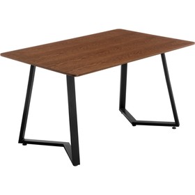Обеденный стол Kont металл, черный 80x120x75 см
