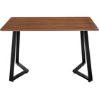Обеденный стол Kont металл, черный 80x120x75 см - Фото 2