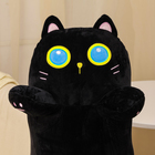 Мягкая игрушка-подушка «Кот», 110 см, цвет чёрный - Фото 2