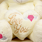 Мягкая игрушка «Медведь» с сердцем, 115 см, цвет белый - Фото 3