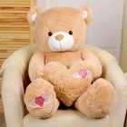 Мягкая игрушка «Медведь» с сердцем, 115 см, цвет бежевый - фото 4643565