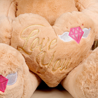 Мягкая игрушка «Медведь» с сердцем, 115 см, цвет бежевый - фото 4643567