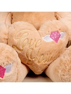 Мягкая игрушка «Медведь» с сердцем, 115 см, цвет бежевый - Фото 4