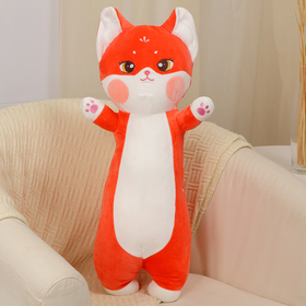 Мягкая игрушка-подушка «Дерзкий кот», 80 см, цвет красный