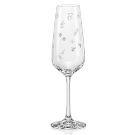 Набор бокалов для шампанского Crystalex «Жизель», 190 мл, 6 шт