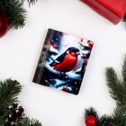 Деревянный конверт для денег № 1 "Снегирь на елке", 9,8х8,5х2 см (комплект 2 шт) - фото 25285305