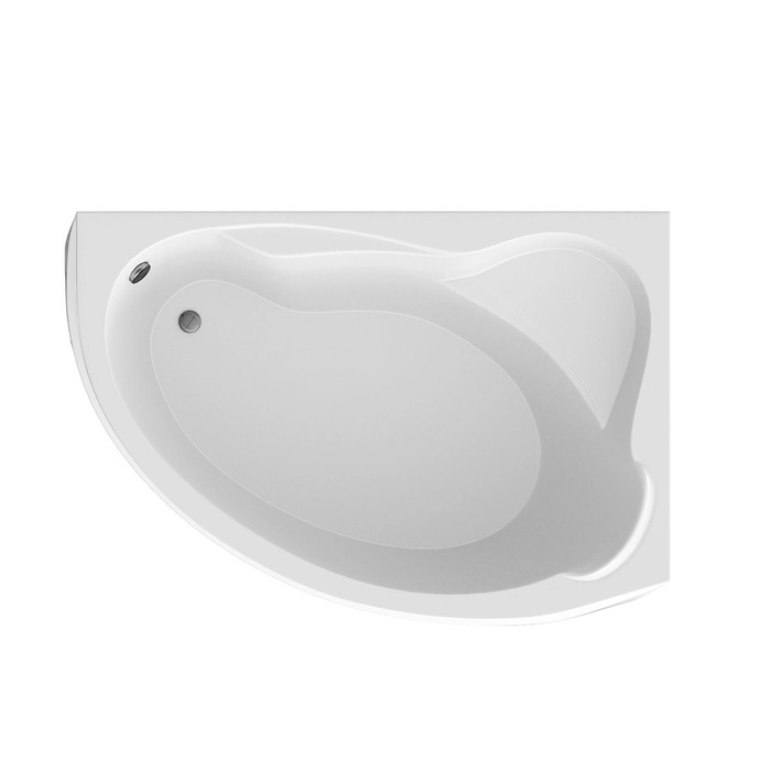 Ванна акриловая 1MarKa CATANIA, 160×110 см, правая, без каркаса и панели - Фото 1
