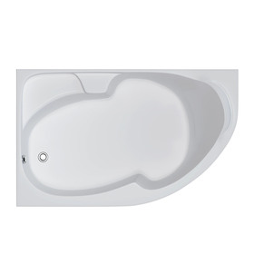 Ванна акриловая 1MarKa DIANA, 150×90 см, левая, без каркаса и панели  (артикул 10671475)  большой выбор товаров оптом и в розницу по низким ценам с доставкой