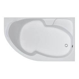 Ванна акриловая 1MarKa DIANA, 150×90 см, правая, без каркаса и панели
