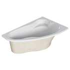 Ванна акриловая 1MarKa LIL, 140×90 см, правая, без каркаса и панели - Фото 2