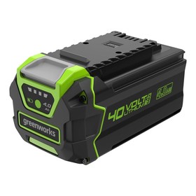 Аккумулятор Greenworks G40USB4, 40 В, 4 Ач, Li-Ion, с USB разъемом, индикатор заряда