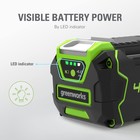 Аккумулятор Greenworks G40USB4, 40 В, 4 Ач, Li-Ion, с USB разъемом, индикатор заряда - Фото 3