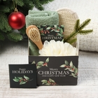 Набор подарочный Этель Christmas berries полотенце 30х60см  и акс (4 предм) - фото 321810361