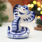 Сувенир "Змея Соня", гжель, 9,5 см - фото 321794312