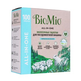 Таблетки для посудомоечной машины BioMio BIO-TABS MULTI с эвкалиптом, 100 шт