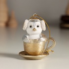 Фигурка-подвеска полистоун «Пингвинёнок в чашке», ёлочная игрушка, 5.5×4.5×6 см - Фото 2