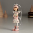 Фигурка - подвеска полистоун «Девочка-ангел со звёздочкой в руках», ёлочная игрушка, 4.5×2.5×10.5 см - Фото 4