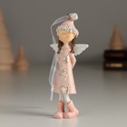Сувенир полистоун подвеска "Девочка-ангел в розовой шапке" 4,5х2,5х10,5 см - Фото 4