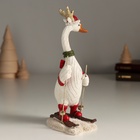 Фигурка полистоун «Гусь с оленьими рожками на лыжах», 10?6?16.5 см (комплект 2 шт) - фото 50218589