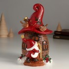 Сувенир полистоун "Сказочный домик Деда Мороза" 11х10,5х17,5 см - фото 307161622