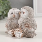Фигурка полистоун «Нежные совушки с букетом шишек», 11.5×9.5×9 см - Фото 5