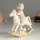 Сувенир полистоун "Мишка на коне" 13х6,5х15 см - Фото 4