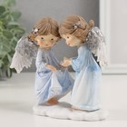 Фигурка полистоун «Ангелочки в голубых платьях», 12.5×7×12 см - Фото 4