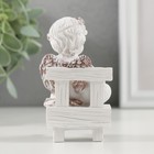 Фигурка полистоун «Милый ангелочек на скамье с сердцем», кофейный венок, 5×5×9 см - Фото 3