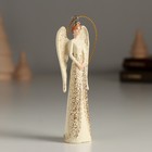 Фигурка - подвеска полистоун «Ангел в бежевой блузке с воротничком», ёлочная игрушка, 3.5×2×10 см - Фото 2