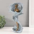 Фигура полистоун «Золотая девушка в вихре», 17×9×27.5 см - фото 24716554