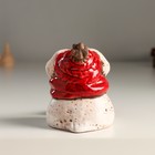 Сувенир керамика "Совенок в красном шарфе с висячими ножками" 7,2х7,3х8 см - фото 24716587