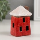 Сувенир керамика "Красный домик с белой крышей" 5,4х4,3х8,5 см - фото 321810764