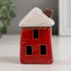 Сувенир керамика "Красный домик с белой крышей" 5,4х4,3х8,5 см - фото 24716597