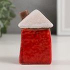 Сувенир керамика "Красный домик с белой крышей" 5,4х4,3х8,5 см - фото 24716599