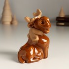 Сувенир керамика "Лось-красавец" 5,8х7,3х11 см - Фото 3