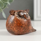 Сувенир керамика "Совёнок утром" 5,7х5,4х7,8 см - фото 24705283