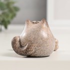 Сувенир керамика "Круглая кошечка с висячими лапками" 4,9х4,8х5,3 см - фото 24716661