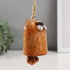 Колокольчик керамика "Рыжий котик" 5,2х5,2х7,4 см - фото 24716684