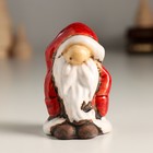 Сувенир керамика "Дед Мороз в красном длинном колпаке" 4х4х6,3 см - фото 307161998