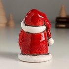 Сувенир керамика "Дед Мороз в красном с большим носом" 5,9х6,2х8,8 см - Фото 3