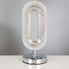 Лампа настольная «Рета» 1×40 Вт Е27+подсветка, хром 29×29×51 см - Фото 4