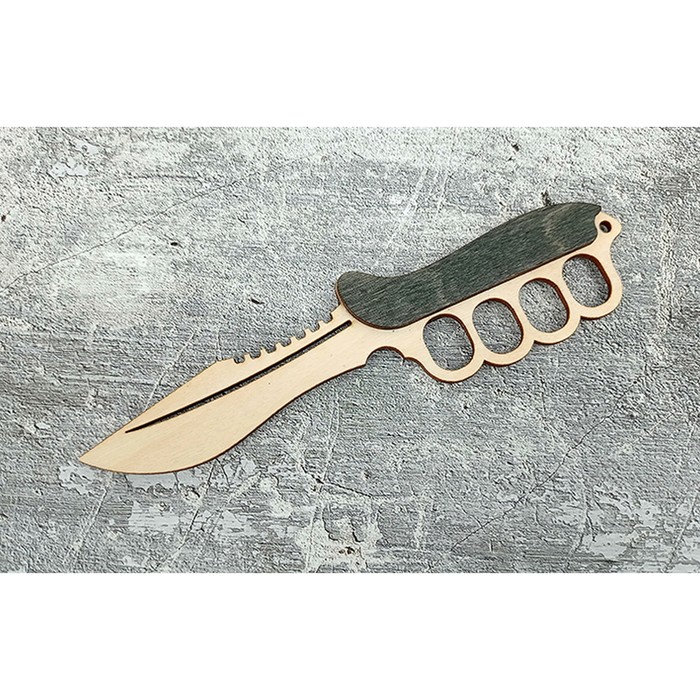 Оружие из дерева «Нож-кастет», 18х4,5х0,9 см - Фото 1